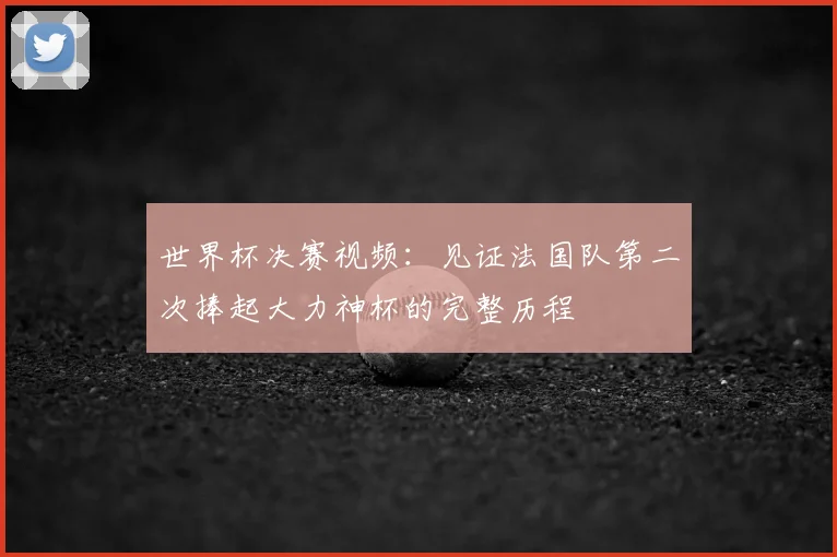 世界杯决赛视频：见证法国队第二次捧起大力神杯的完整历程