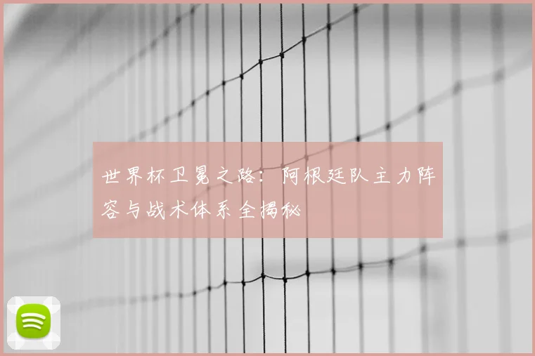 世界杯卫冕之路：阿根廷队主力阵容与战术体系全揭秘